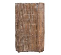 Clôture en osier naturel - 5 x 1 m - Brise-vue pour jardin | Véritables branches de saule, fil galvanisé, longue durée de vie, fixation facile, délimitation de décoration de terrasse