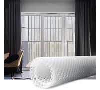 Clôture en plastique Filet de sécurité Chat Balcon Protection Clôture de volaille hexagonale avec des liens fixes Cage à poulet Cadre en maille Artisanat(1.2x5m/3.94x16.4ft)