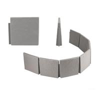 Clôture en plastique imitation pierre pour jardin, design flexible pour une longueur personnalisée, facile à assembler et à installer