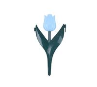 Clôture en plastique imitation tulipe pour jardin, pelouse, paysage, décoration extérieure