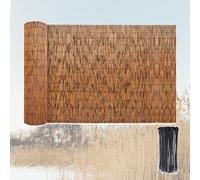 Clôture en Roseau Naturel Canisse Bambou 60cm 90cm 120cm Hauteur Clôture De Jardin Occultant Brise-Vue Facile À Installer Clôture en Bambou pour Exterieur Terrasse Maison Piscine (Color : Carbonized