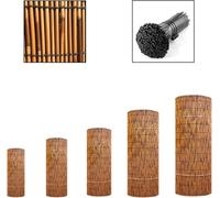Clôture en Roseau Naturel, écran D’intimité Extérieur, Clôtures Décoratives, Utilisation De Roseaux Naturels, Bonne Perméabilité à L’air Et Abr, H1.53xL3m/H5xL10ft