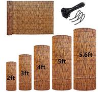Clôture en roseau naturel, écran en roseau for jardin, clôture de confidentialité, store enroulable en roseau de bambou, 2 3 4 5 pieds de haut, tissé à la main, imperméable ( Size : 61x305CM(2x10ft) )