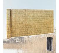 Clôture en Roseau Naturel Canisse Bambou 60cm 90cm 120cm Hauteur Clôture De Jardin Occultant Brise-Vue Facile À Installer Clôture en Bambou pour Exterieur Terrasse Maison Piscine (Color : Primary Bla