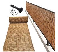 Clôture en roseau naturel, rouleau de clôture en bambou, clôture décorative, clôture pour plantes de piscine, clôture d'intimité murale, 0,7 m, 1,2 m, 1,5 m, 1,8 m de haut, pare-soleil, imperméable