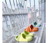 Clôture en treillis métallique en plastique blanc for jardinage intérieur/extérieur, bande de leader en treillis for fleurs, clôture hexagonale for balcon de jardinage(1x5m/3.3x16.4ft)