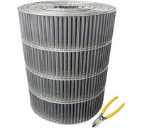 Clôture en treillis métallique galvanisé soudé pour volière 2,3 x 9,9 cm avec pince coupante - Idéal pour pigeons, perroquets, lapins et poulaillers