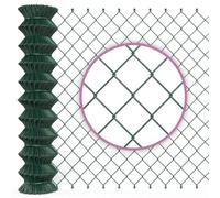 Clôture en treillis métallique vert/Clôture de jardin avec maillage carré, 80 cm de hauteur, 15 m de longueur/Clôture idéale stable pour terrain, jardin et enclos animalier