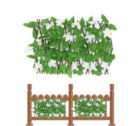 Clôture en Treillis, Treillis de Jardin Extensible | Clôture Extensible en Osier | Panneaux décoratifs Multi-usages pour Fond de Vertes