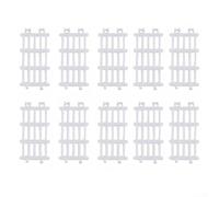 Clôture et portail miniature de ferme miniature avec 5 styles de panneaux distincts pour décoration de train (blanc)