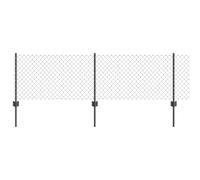 vidaXL Clôture en maillons de chaîne avec 10 poteaux U Vert 0.6x10 m Acier