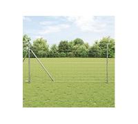 Clôture Euro 1.4x10 m Acier galvanisé 42004655