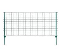 vidaXL Ensemble de Clôture Euro Acier Vert Clôture de Jardin Grillages Maille
