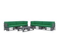 Ensemble de Clôture Bordure pour Jardin Euro 25 x 1,7 m Acier Vert