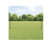 Vidaxl Clôture Euro Avec 5 Pieux U Gris 0.6x10 M Acier