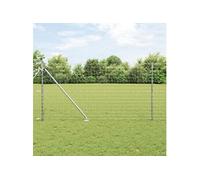 Clôture Euro avec 7 poteaux à piquet 1,2x10 m Acier galvanisé 3350790