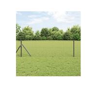 Vidaxl Clôture Euro Gris 0.8x10 M Acier