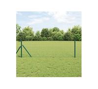 vidaXL Clôture Euro Verte 0,8x10 m en Acier