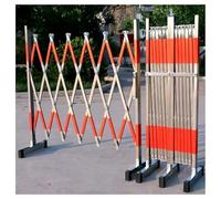 Clôture extensible en acier inoxydable, barrière de sécurité mobile rétractable, barrière industrielle en métal pour aires de jeux, hôtels, garages, écoles, centres commerciaux (6 x 0,4 x 1,2 m)