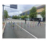 Clôture extensible en acier inoxydable Barrière mobile/garde-corps Convient aux jardins d'enfants, aux écoles et aux centres commerciaux(1.5x5m)