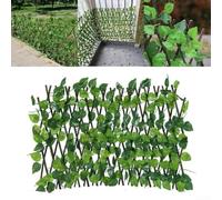 Clôture Extensible Jardin 40cm Feuillage Lierre Artificiel | Extensible 40-180cm, pour feuilles réalistes, fixation pour facile, pour idéal balcon, intérieur extérieur