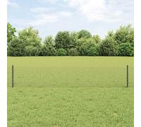 Vidaxl Clôture En Fil Soudé Avec 44 Poteaux En U Gris 0.4x100 M En Acier Gris