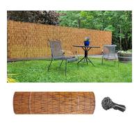 Clôture extérieure en bambou de 50 à 160 cm de haut, brise-vue pour terrasse et jardin, clôture de jardin en bambou durable avec attaches de câble, clôtures décoratives pour arrière-cour et balcon