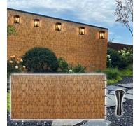 Clôture extérieure en bambou de 60 cm à 140 cm de haut - Paravent décoratif pour terrasse, galerie, restaurant et hôtel - Barrière de jardin élégante pour une meilleure intimité