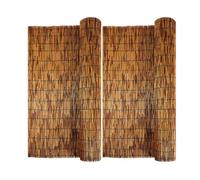 Clôture extérieure en bambou for plus d'intimité et de protection visuelle | Clôture en roseau - aérée et respirante - idéale for les cafés, pergolas, garages, galeries et piscines(3x16ft(1x5m))