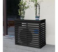 Clôture extérieure en bois pour climatiseur - et poubelle décorative sans installation de creusement, idéale pour les unités extérieures et la décoration de la cour