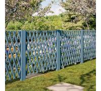 Clôture Extérieure Rétractable, Clôture De Jardin Extensible En Bois, Paravent Décoratif D'intimité, Barrière Télescopique En Bois Pour Animaux, Pour Jardin Familial, Pelouse(Blue,H:180xL:280cm)