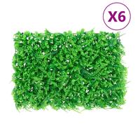 Clôture Feuilles de Fougère Artificielles Panneaux de Haies Jardin Vert vidaXL