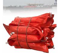 Clôture flottante pour déchets fluviaux, barrière souple à capacité de rétention d'huile, barrière en tube PVC, clôture anti-inondation pour clôture à déchets flottante solide extérieure,0.9*10M