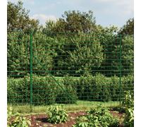 Clôture grillagée avec bride au sol Vert 2x25 m