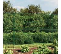 Clôture grillagée avec bride au sol Vert 2x25 m