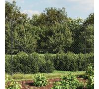 Clôture grillagée avec bride de sol Anthracite 2,2x25 m