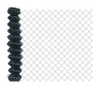 Clôture grillagée en acier vert 10 x 1 m, clôture à chaîne en fer pour jardin et terrasse, design moderne pour frontières extérieures, durable et résistant à la corrosion, clôture en acier résistant