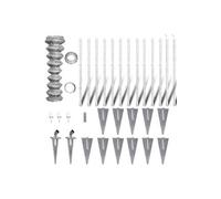 Cloture Grillagee Galvanisee Avec Ancrages Pour Poteau 25 X 1 5 M