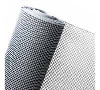 Clôture Hauteur 1 m x 25 m Longueur 10 mm Largeur de maille Clôture de jardin en plastique Argent
