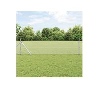 Vidaxl Clôture Hexagonale 0.6x10 M Acier Galvanisé