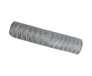 Clôture hexagonale argentée 0,8 x 10 m en acier galvanisé - Clôture de jardin hexagonale moderne pour terrasses, résistante aux intempéries et stable comme brise-vue