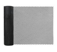 Clôture hexagonale en plastique pour poules - 15,7 x 10 m - Pour le jardinage, la volaille, les poulets - Noir