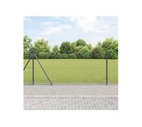 Clôture Hexagonale Gris 0,8x10 m Acier 3353617