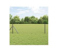 Vidaxl Clôture Hexagonale Grise 1,2x10 M Acier