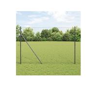 vidaXL Clôture hexagonale grise 1,6 x 10 m acier 42005510