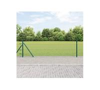 Clôture Hexagonale Verte 0.4x25 m Acier 3353500