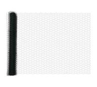 Clôture hexagonale verte 1 x 10 m en PVC, clôture de jardin, élément décoratif de jardin, design hexagonal durable, délimitation polyvalente pour terrasse et cour