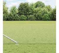 Clôture Hexagonale Vidaxl 0.8x25 M Acier Galvanisé, Pieux De Clôture Vidaxl Avec Piquets 13 Pcs Ø32 Mm 100 Cm Acier Galvanisé