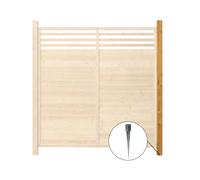 Clôture intimité en bois HOME DELUXE SOMA - 180 x 180 cm 1x poteau