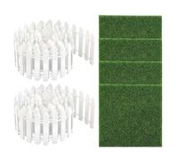 Clôture Jardin Féerique - Clôture Maison de 89 Cm - Décoration Artisanale Panneau Blanc Avec 4 Partitions Artificielle Pour Intérieur
